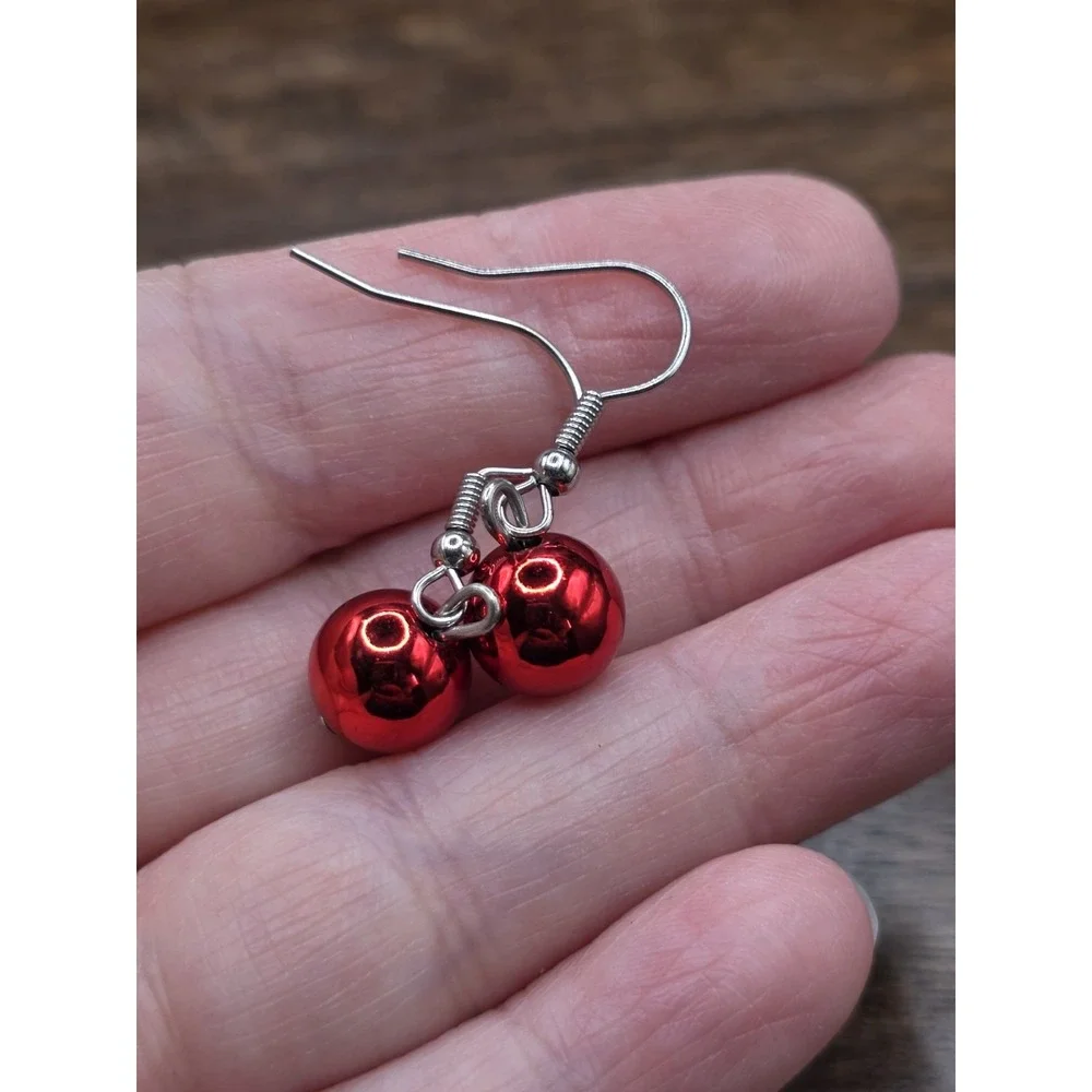 Christmas Ornament Dangly Earrings